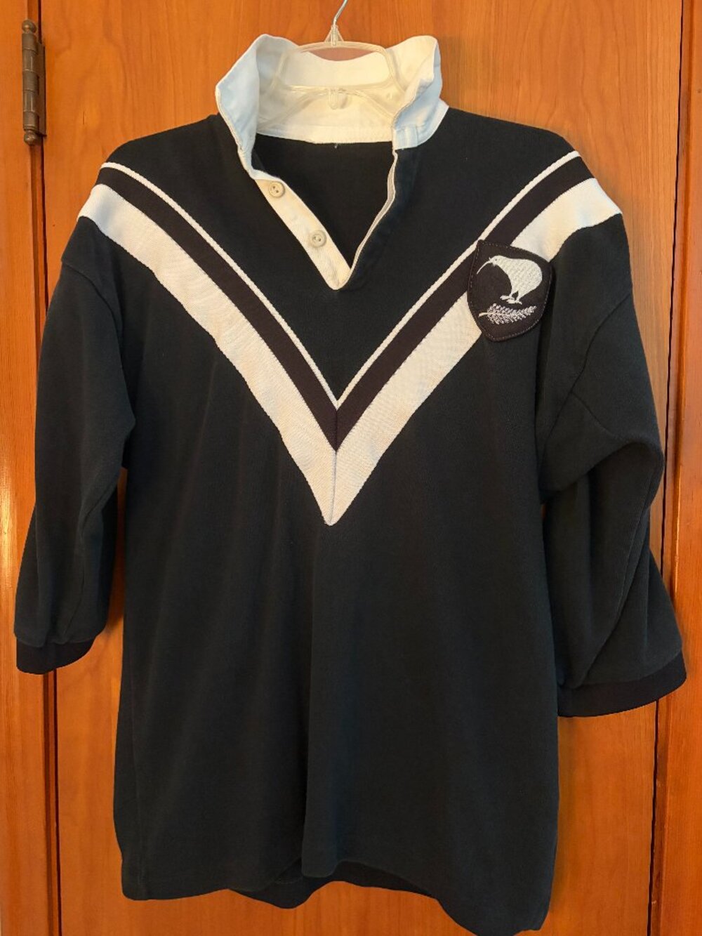 Adidas vintage 1988–1989 New Zealand Kiwis rugby league home jersey L
